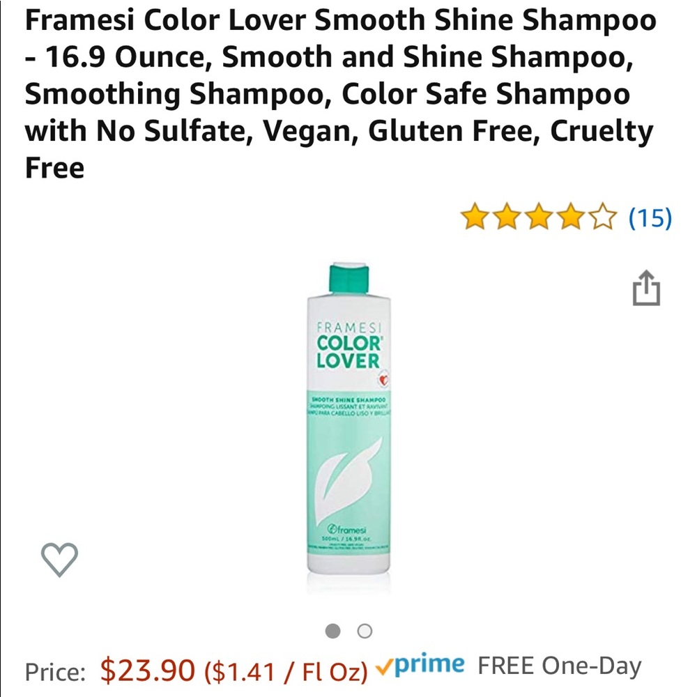 Framesi Shampoo and conditioner set